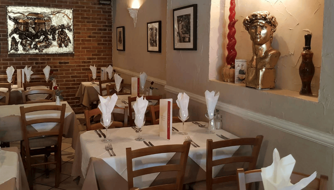 Authentic Italian Dining Interior at Romulus Bramhall